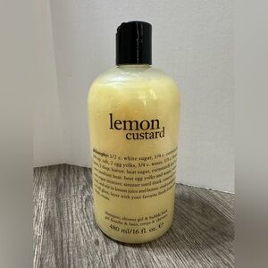 Philosophy Lemon Custard Shampoo, Shower Gel & Bubble Bath 16fl.oz.